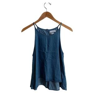 Native Youth chambray halter top, size S